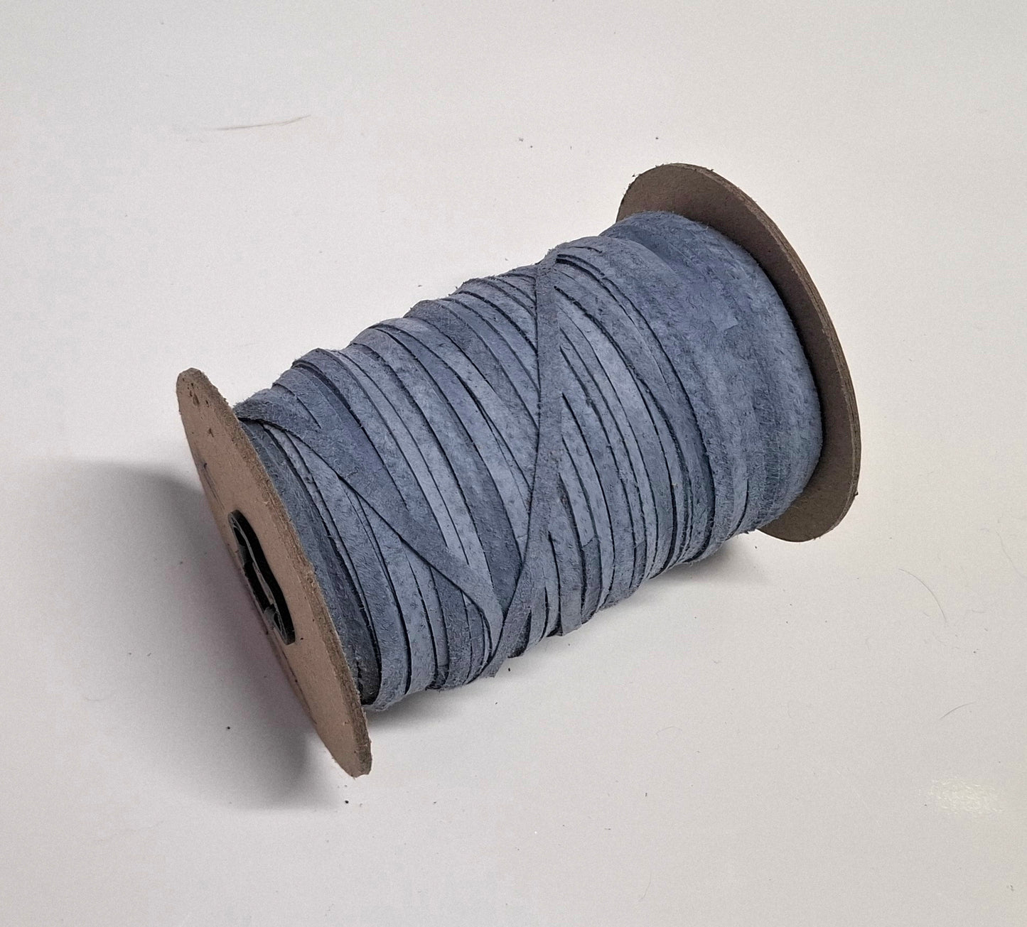 3/16" Flat, Pig Suede Lacing in LT blue sign (10 YDS) 0187NP4