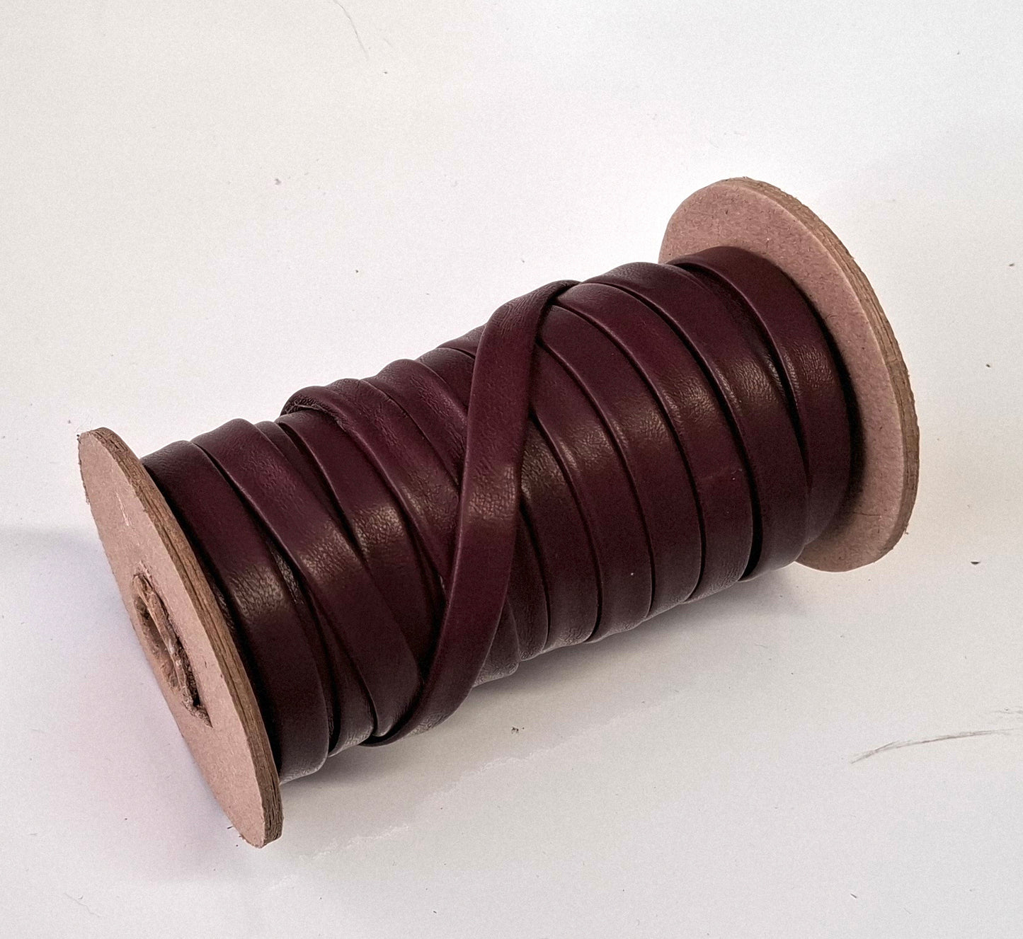 3/8" wide Lamb Leather Stripping in Wine (2 yds) 3701XLA Double-Folded, Reinforced