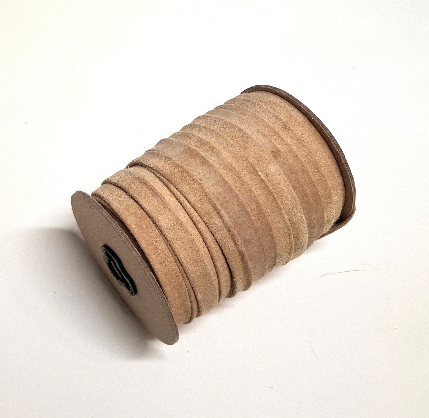 1/2" wide pig suede strip in Beige DAMAGED (3 yds) 3702XP5 Double-folded & Reinforced