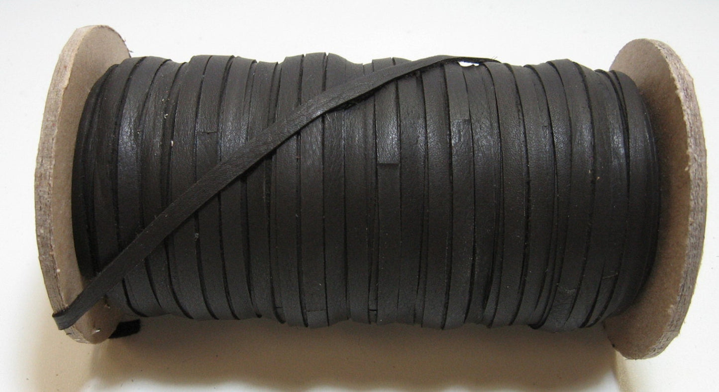 5/32" Flat, Lamb Leather Lacing in Milk Chocolate Brown (10 YDS) 0156NL6 DIY; tassels; dream catchers; fringes; leather crafts;