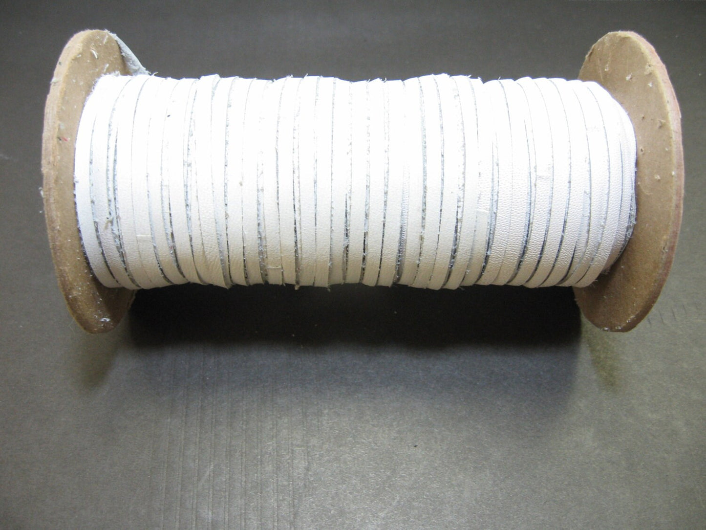 1/8" Flat White Climax Cowhide Leather Lacing (10 yds) 0125ND9 jewelry cord; DIY;dream catchers; leather crafts; tassels; fringe