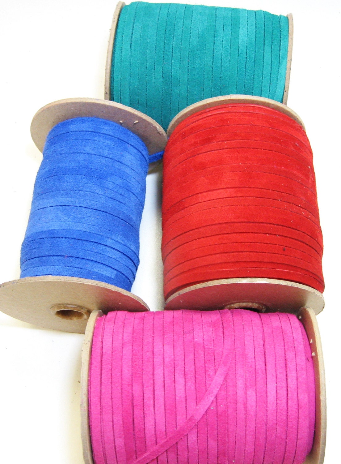 3/16" Flat Lacing in Fuchsia Pink Calf Split suede (10 yds) 0187ND9 jewelry cord; dream catchers;