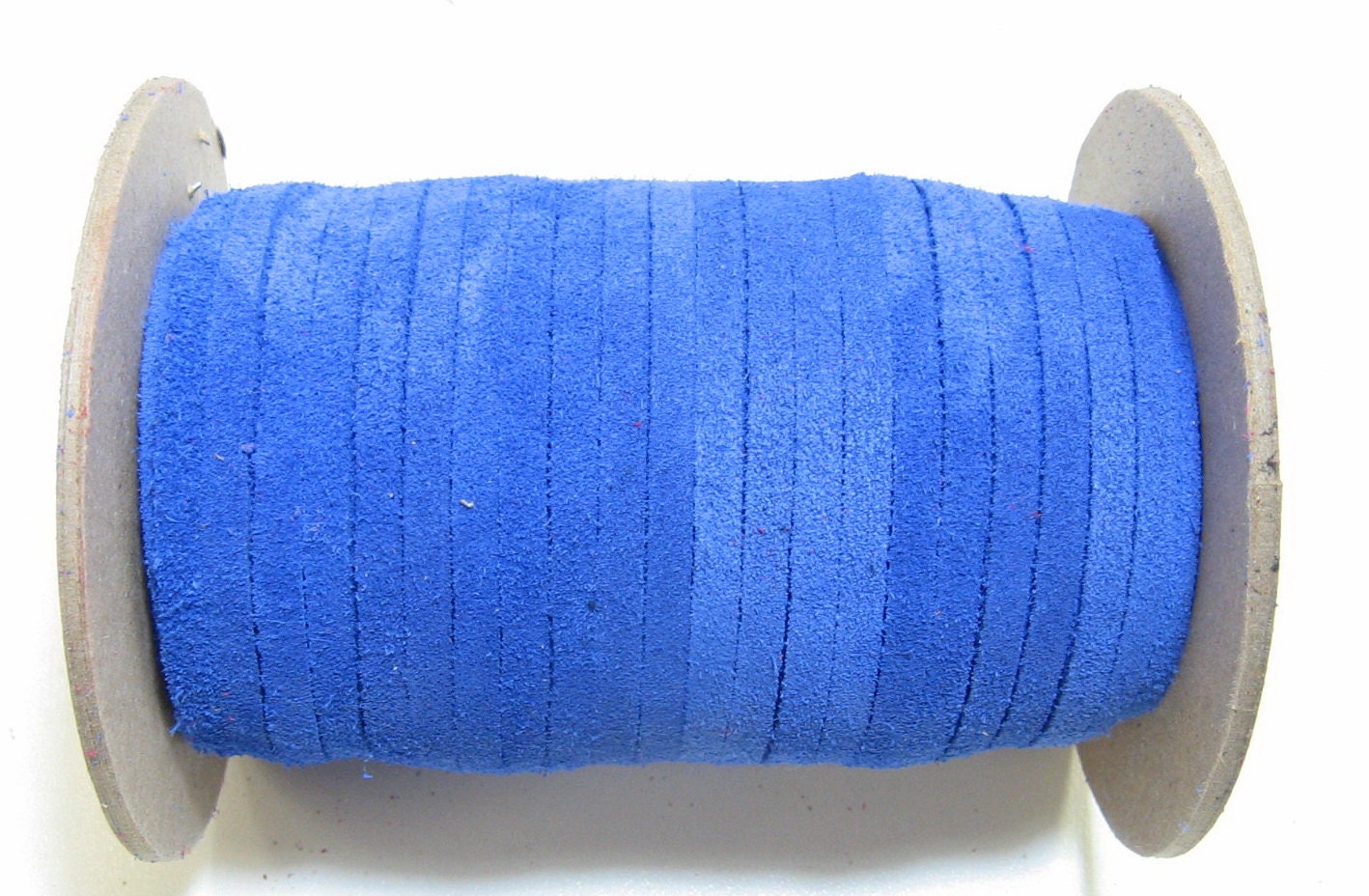 3/16" Flat Lacing in Cobalt Blue Calf Split Suede (10 yds) 0187ND9