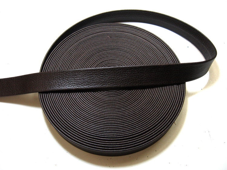 1" Double Folded, Reinforced, Cowhide Strap in Sienna Brown (1 YD) 1000RD9