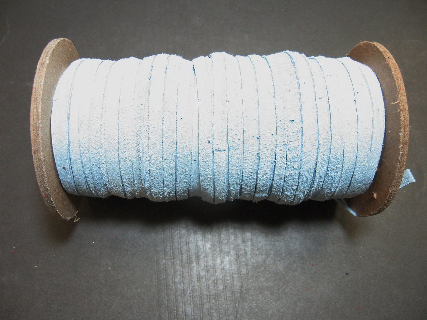 3/16" Flat, Pig Suede Leather Lacing in Baby Blue (10 YDS) 0187NP2