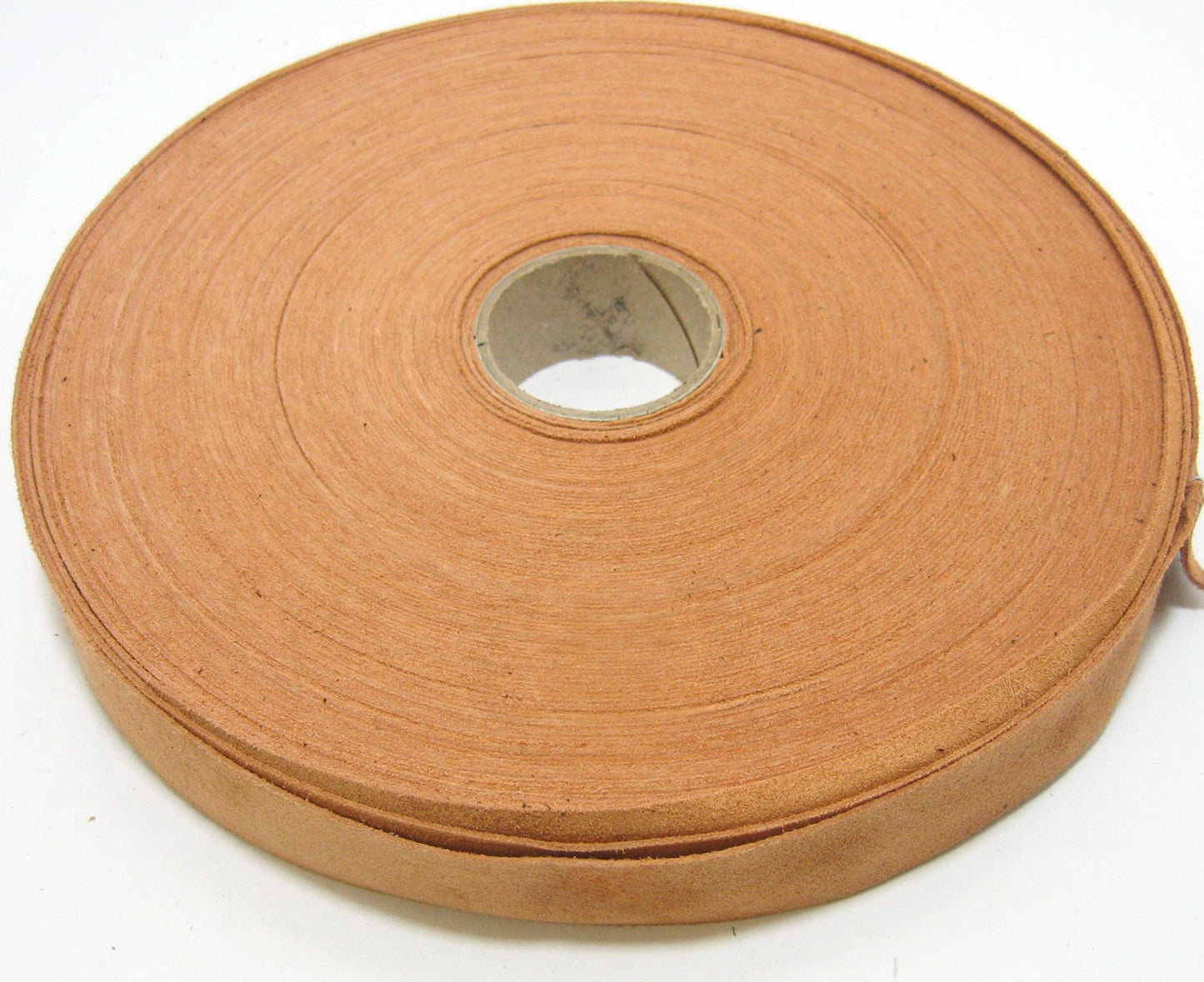 1" Flat Burnt Orange Cow Split Binding (5 yds) 1000ND4 trim tape; edge binding; leather tape