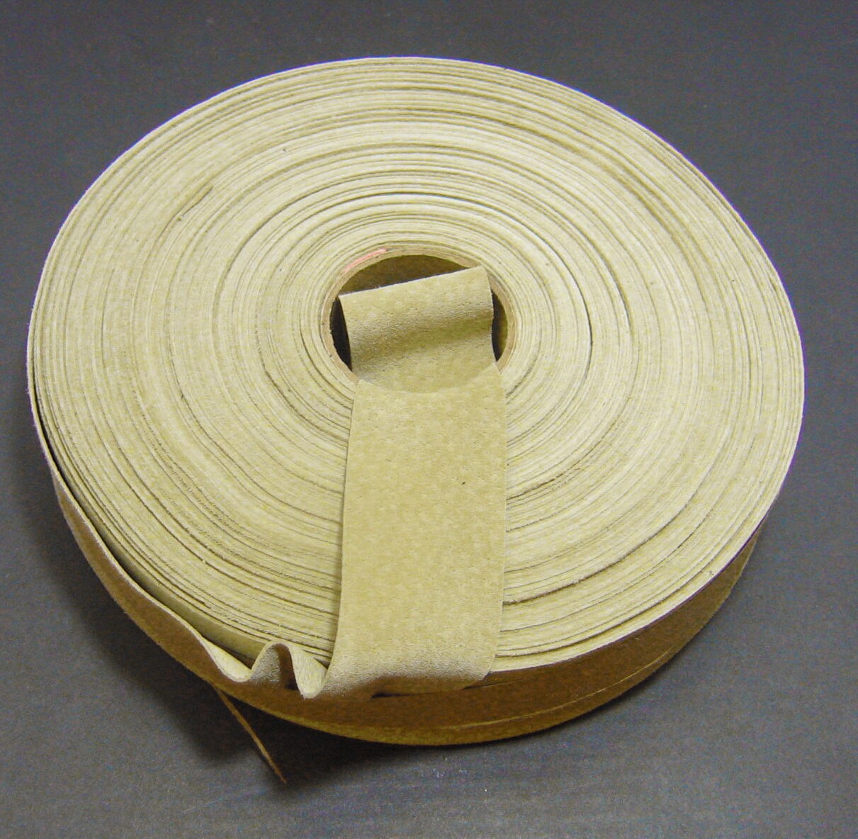 1- 1/4" Flat, Pig Suede Stripping, in Beige (3 YDS) 1250NP7 trim tape; edge binding; leather tape