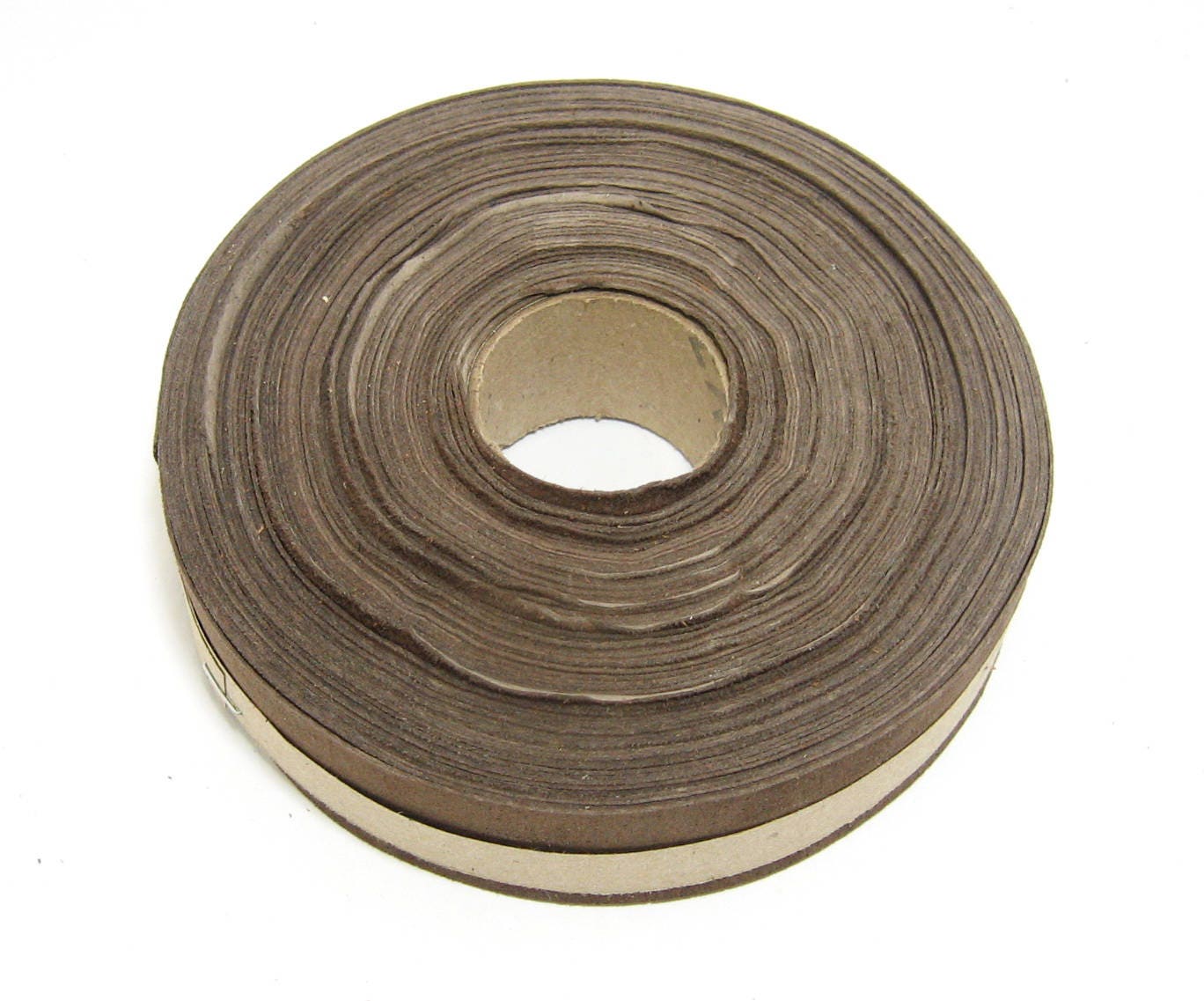 1- 1/4" Flat, Pig Suede Stripping, in Noisette/brown/beige/nut (3 YDS) 1250NP5 trim tape; edge binding; leather tape