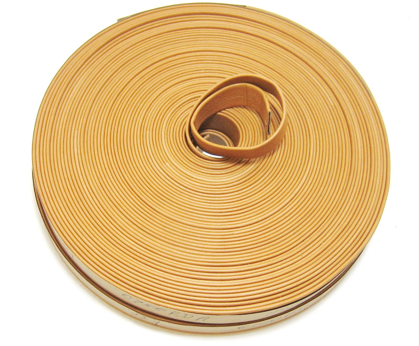 3/4" Double-folded & Reinforced Cowhide Leather Strap in Honey (2 YDS) 0750RDA Gold; yellow; tan; brown