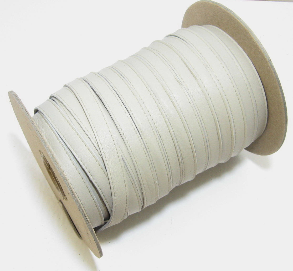 1/2" Stitched, Cowhide Leather Stripping in Mushroom (3 YDS) 3028XD9 leather straps, leather strips, leather jewelry