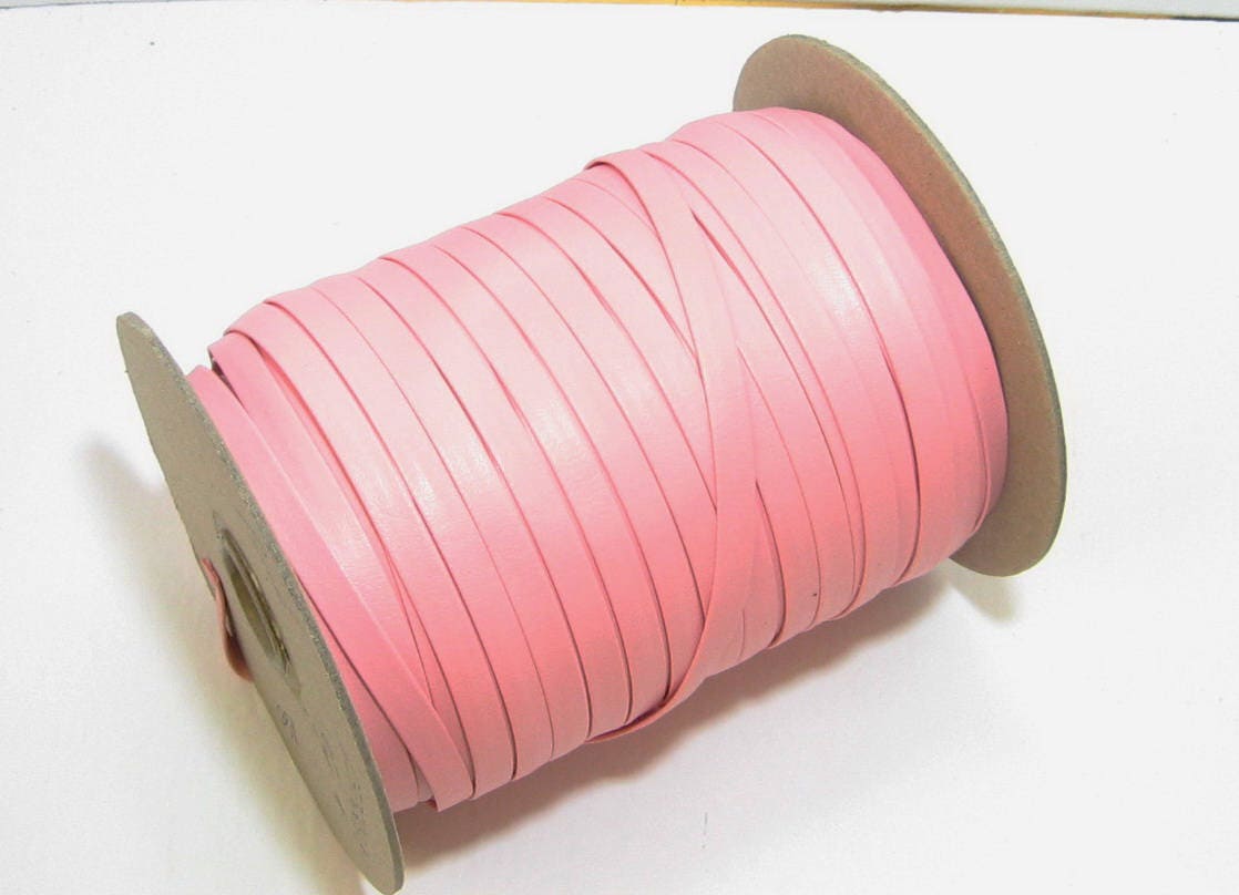 1/2" Polyurethane Leatherette Stripping in Bubblegum Pink (5 YDS) 0500BUPU faux leather strips;