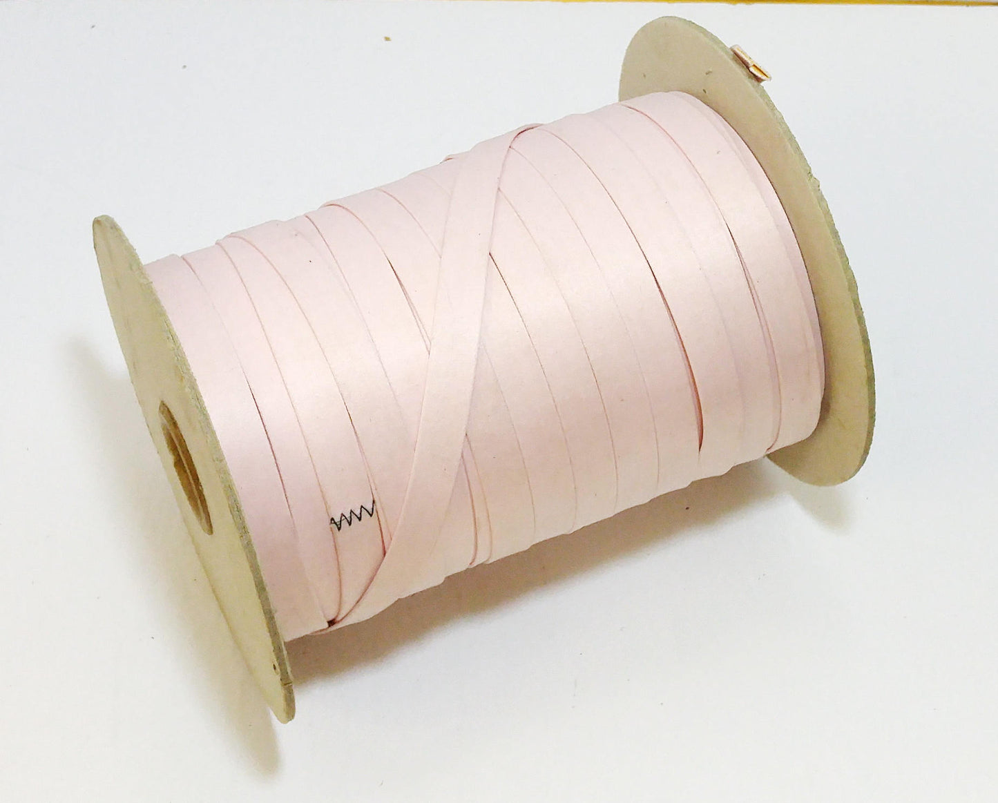 1/2" Satin Stripping in Baby Pink (10 yds) 0500BU folded strips; jewelry cord; trimming notions sewing