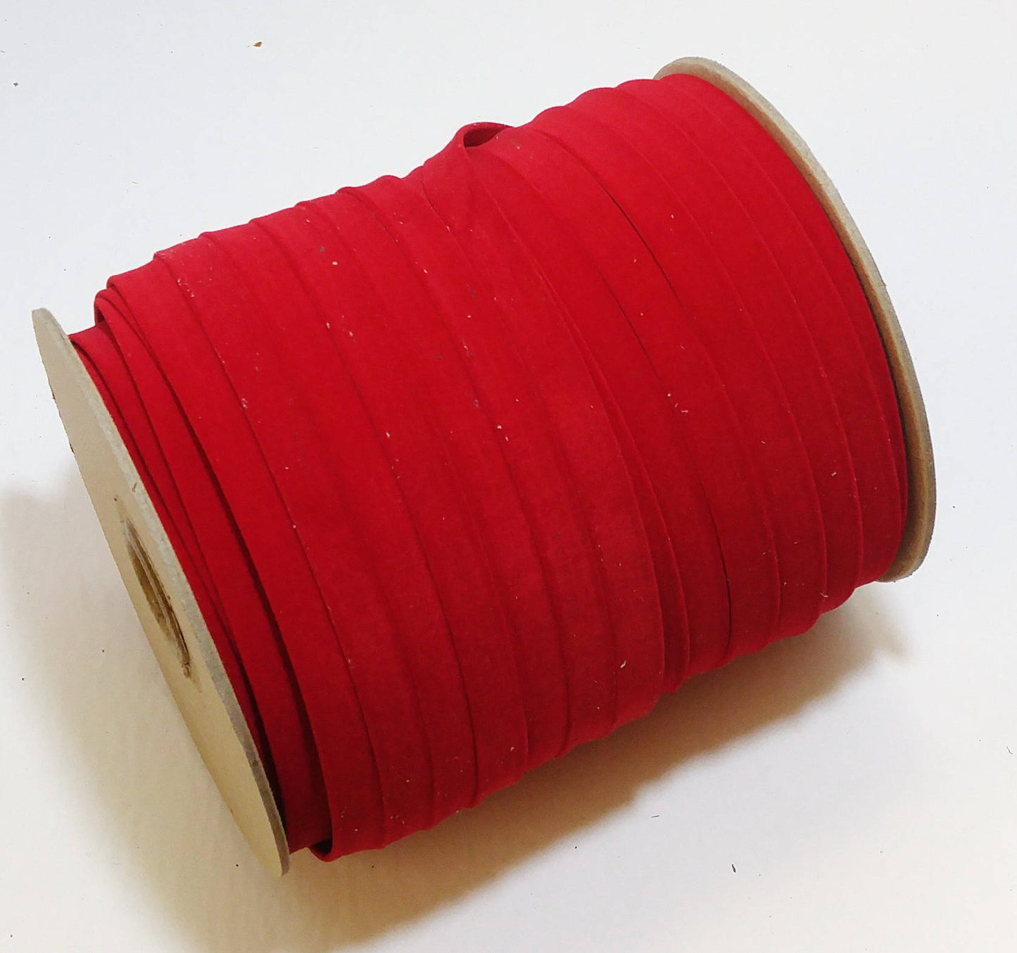 1/2" Polyurethane Leatherette Stripping in Red Fake Suede (10 yds) 0500BUPU faux leather strips; jewelry cord; trimming vegan leather trim