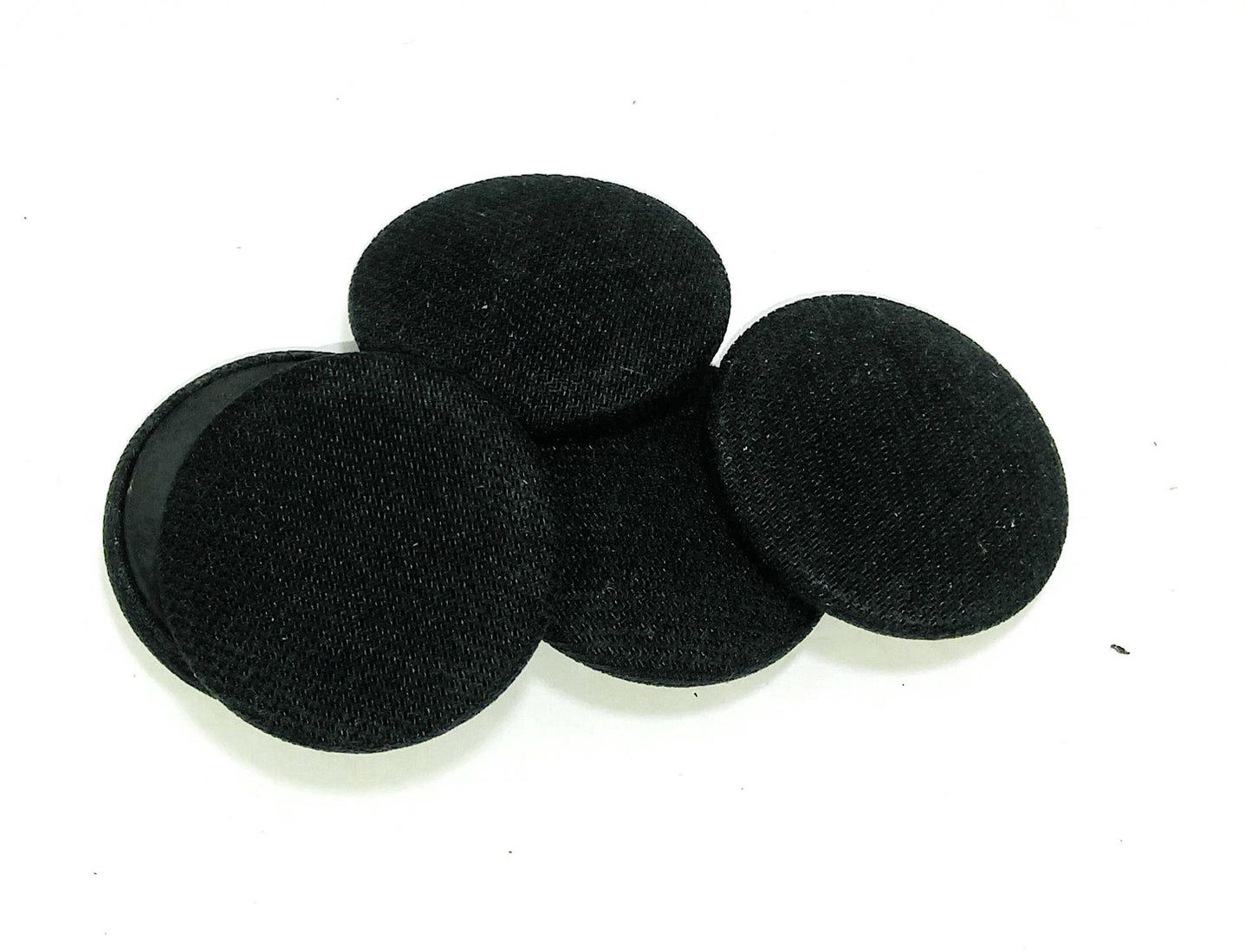 60 Line, Fabric Covered, Hopper Back Buttons in Black, Green or Dark Brown (5 PC.)