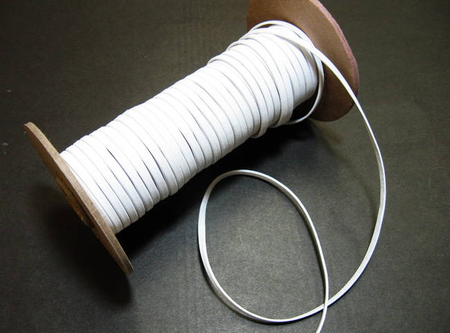 1/8" Double-Folded & Reinforced Cowhide Leather Lacing in White Climax (5 YDS) 0125RD9