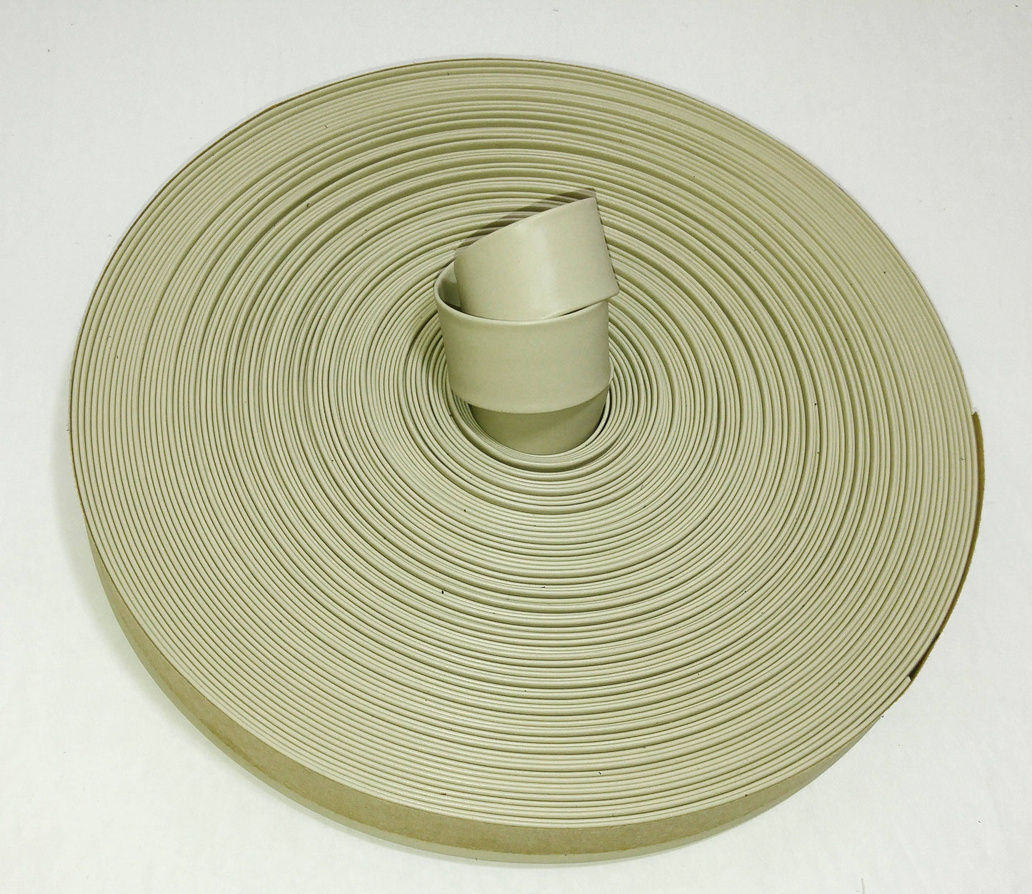 3/4" Double Folded, Vegan Leather Strap in Beige Bias Vinyl (3 YDS) 0750BVB - straps; faux leather; handbag; sewing; crafting