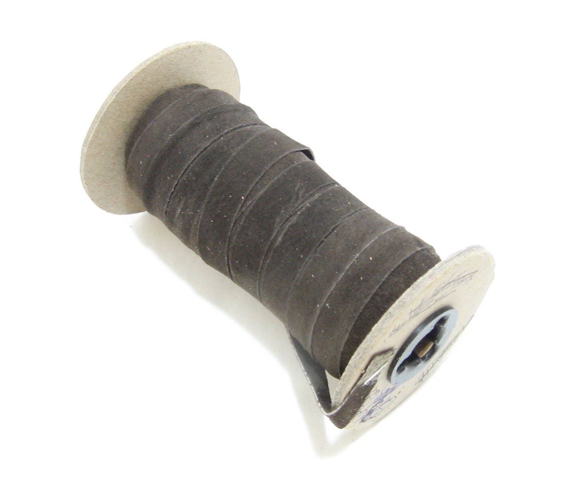 Genuine Chocolate Brown Split Pig Suede Stripping 1/2" flat (13 yds) 0500NP4 *card*