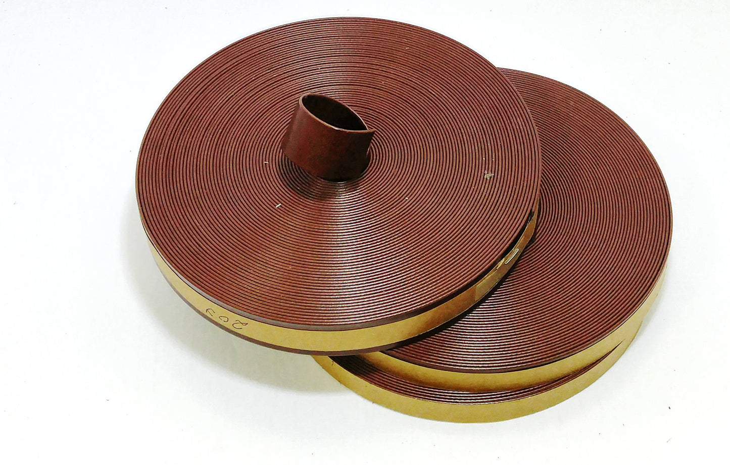 5/8", 3/4" or 1" Double Folded, Vegan Leather Strap in Light Brown Polyurethane (5 YDS) 0625BUPU 0750BUPU 1000BUPU handbag straps