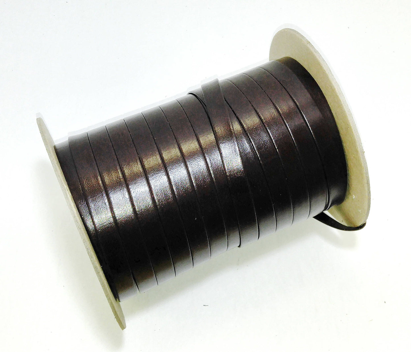 1/2" Polyurethane Leatherette Stripping in Brown (5 yds) 0500BUPU faux leather strips; jewelry cord; trimming vegan leather trim