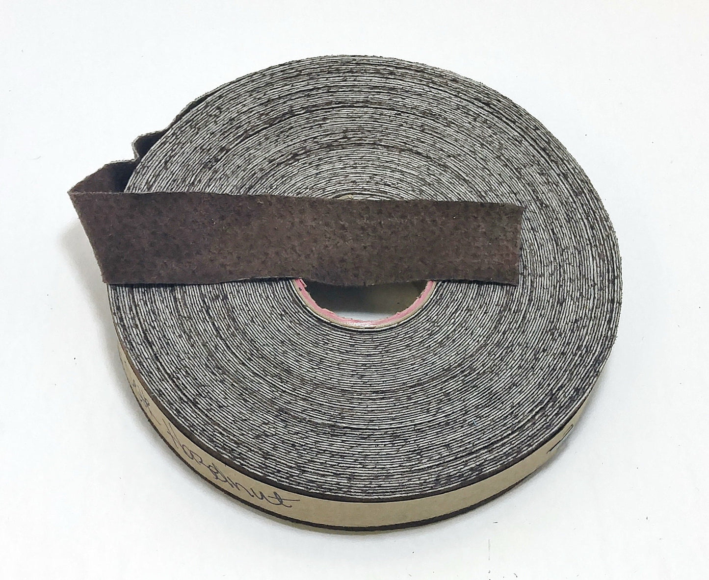 1" Flat Noisette Pig Split Suede Binding (5 yds) 1000NP4 - edge binding; trim tape brown; nut; hazelnut