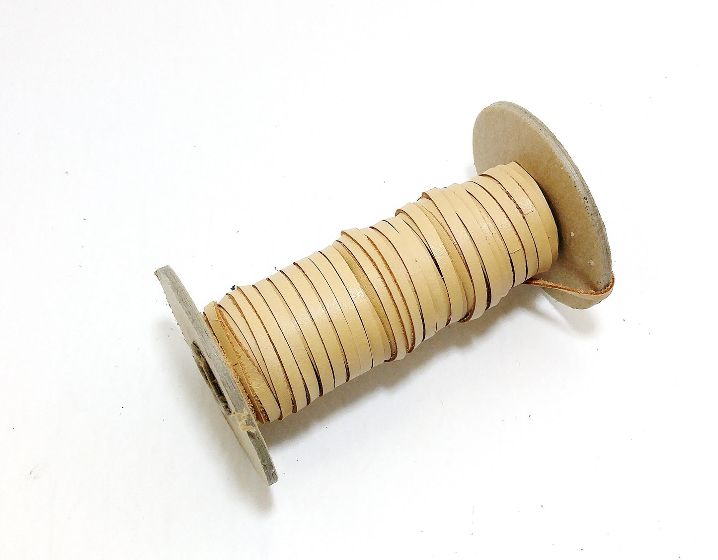 Genuine Cowhide Leather Lacing 5/32" Flat in Dark Buriti (10 yds) 0156NDA Light Brown, Tan, Caramel, Nut DIY; tassels; dream catchers;