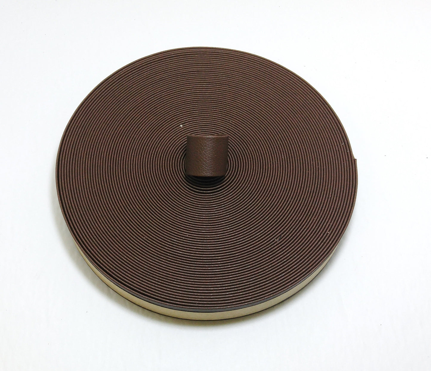 3/4" Double Folded, Vegan Leather Strap in Brown Athena 0750BVATH vinyl
