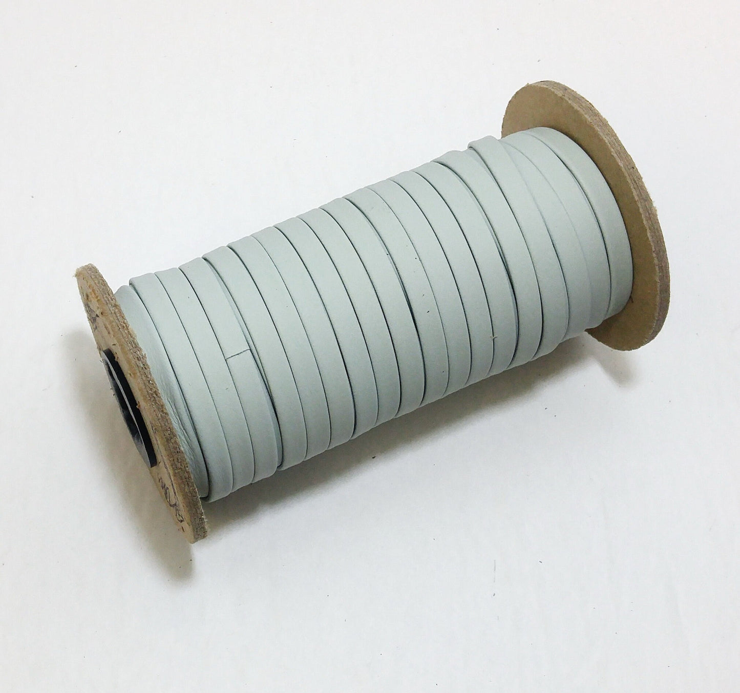 1/4" wide Cowhide Leather Lacing in Baby Blue (5 yds) 0250BDD Double-folded