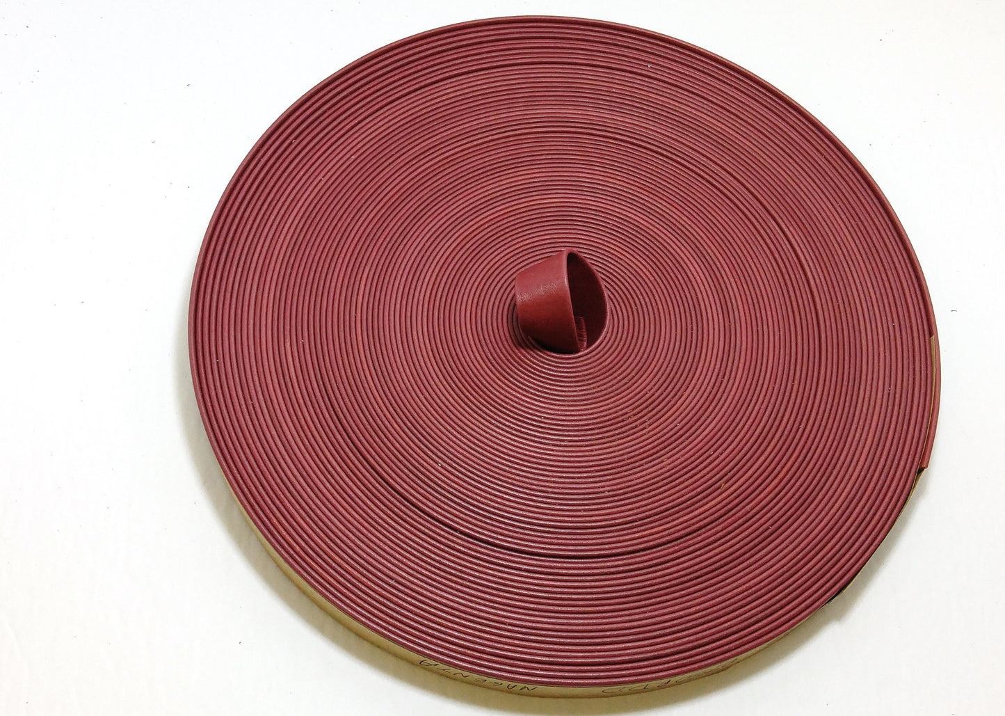 Genuine Leather Strap 3/4" Double-Folded and Reinforced (2 YDS) in Magenta 0750RDD rose; red; maroon; purple; grape