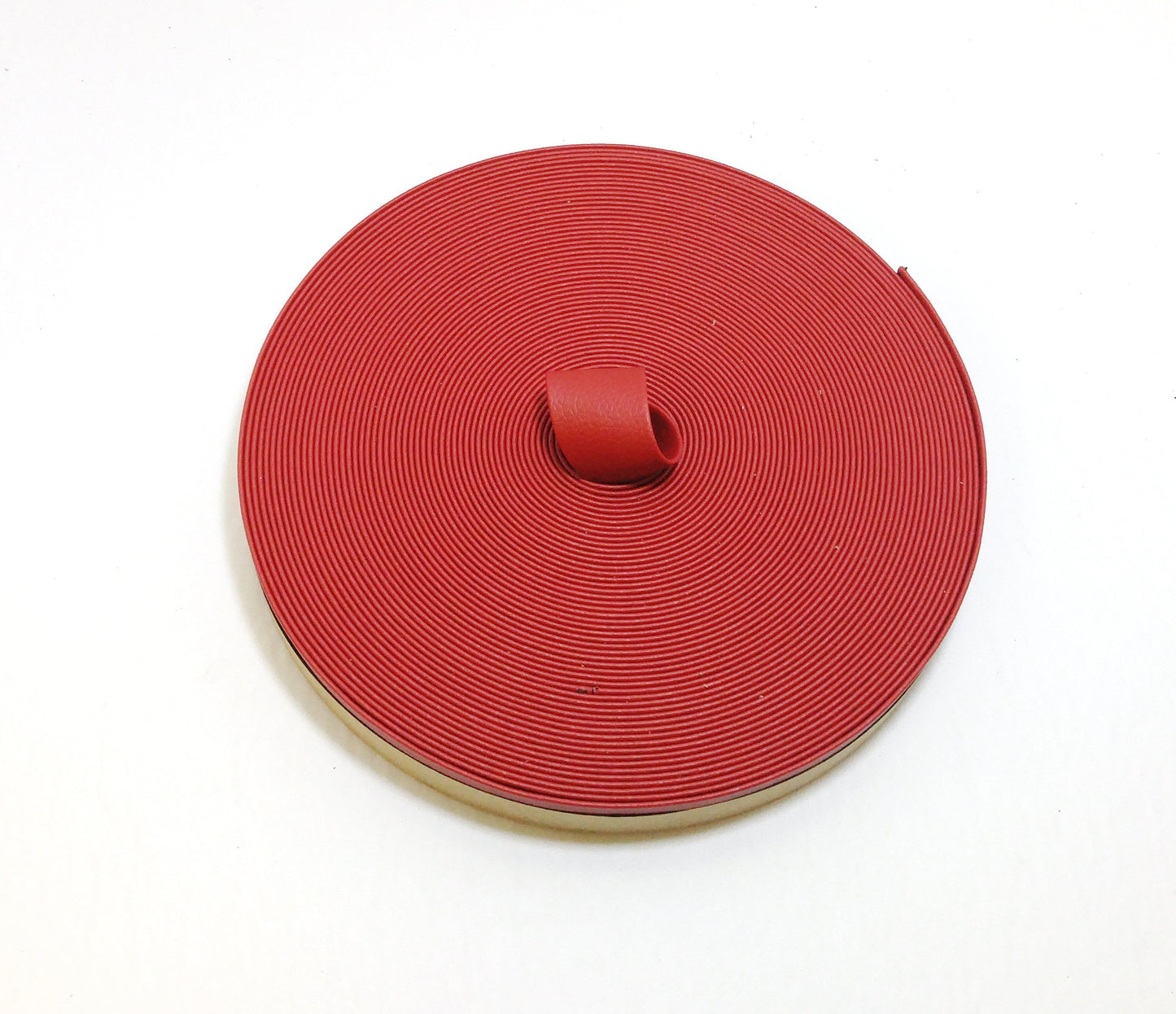 1/2" Double Folded, Vegan Leather Strap in Red Athena (5 YDS) 0500BVATH vinyl