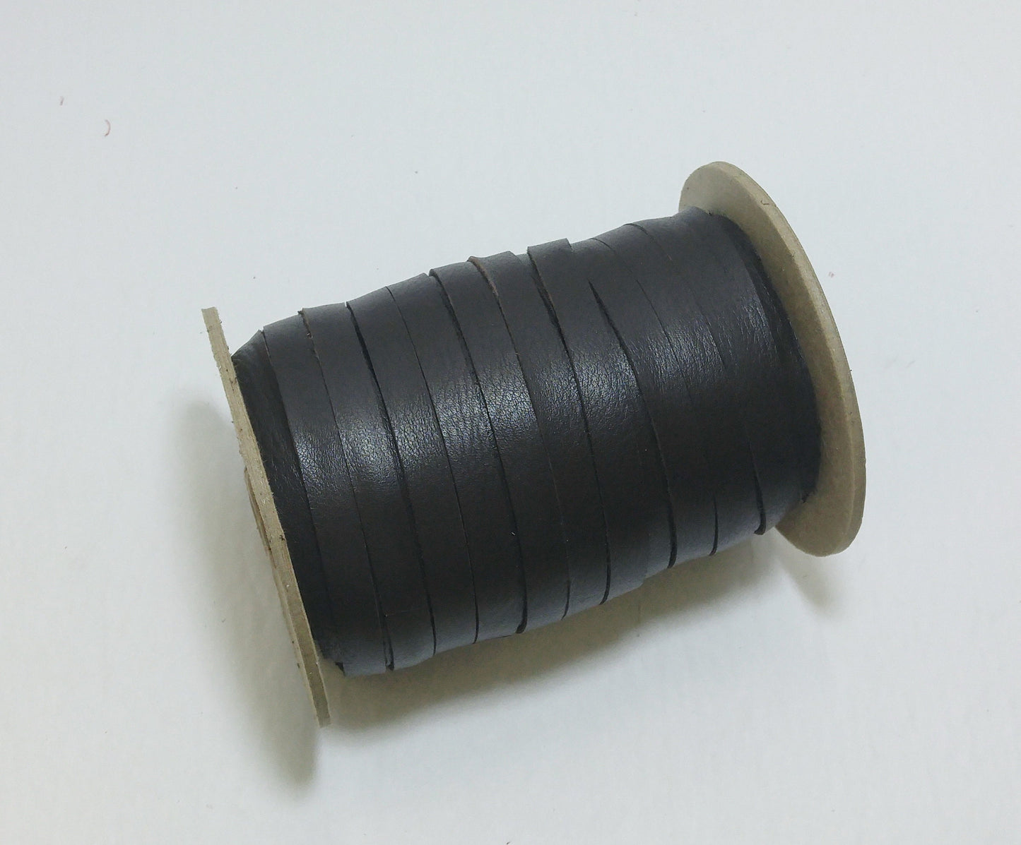 Genuine Cowhide Leather 3/8" Flat in Dark Brown (5 yds) 0375FDB trim tape; edge binding; leather tape Thickness of 0.030"