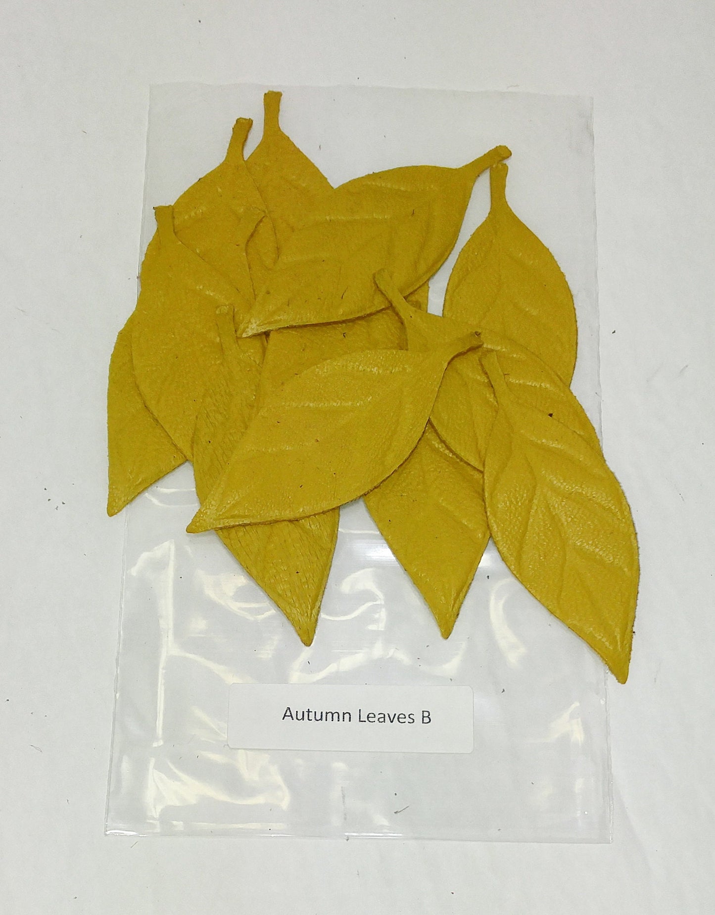 More Choice Available Leather Die Cut Leaf Shapes with Veins in Various Colors (12 pieces) Lots A-J Autumn Leaves, Fall Foliage, Leaf Lot