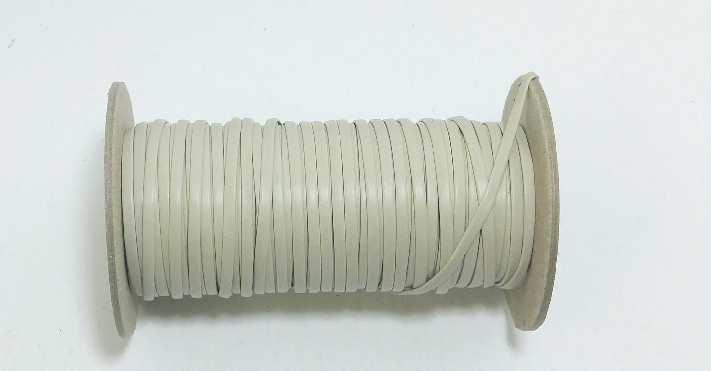1/8", 3/16", 1/4", 3/8", 1/2"Leatherette Lacing in #38 Beige Vinyl (10 yds) 0125BVBV, 0187BVBV 0250BVBV 0375BVBV 0500BVBV