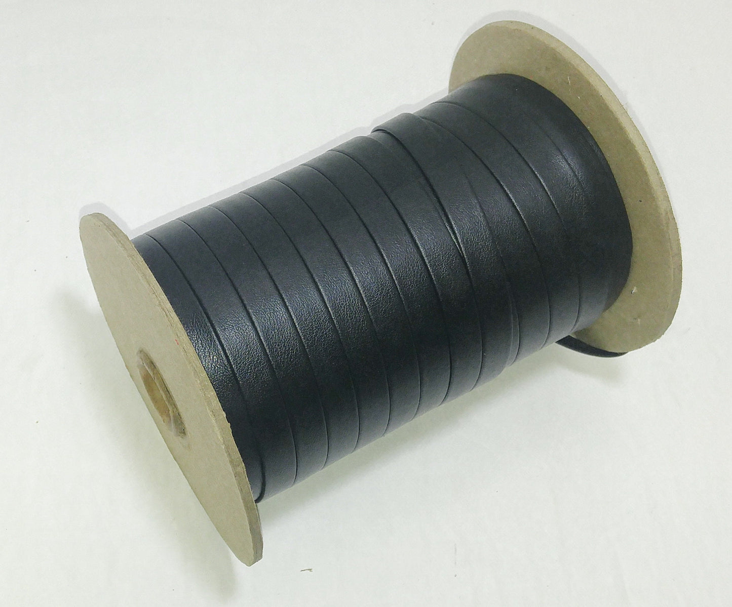 3/8" Polyurethane Leatherette Stripping in CTD Nappa Black (10 yds) 0375BUCTD faux leather strips; jewelry cord; trimming; vegan leather