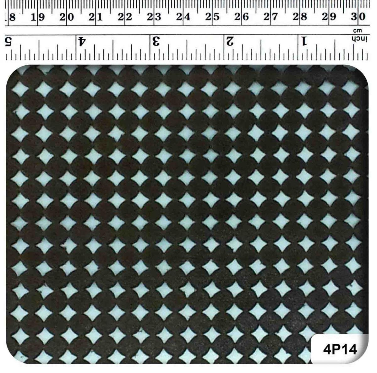 LARGE Perforated Cowhide Genuine Leather Piece 4P14 - black UPL - leather scraps; eco friendly; scrapbooking; crafting; leather working