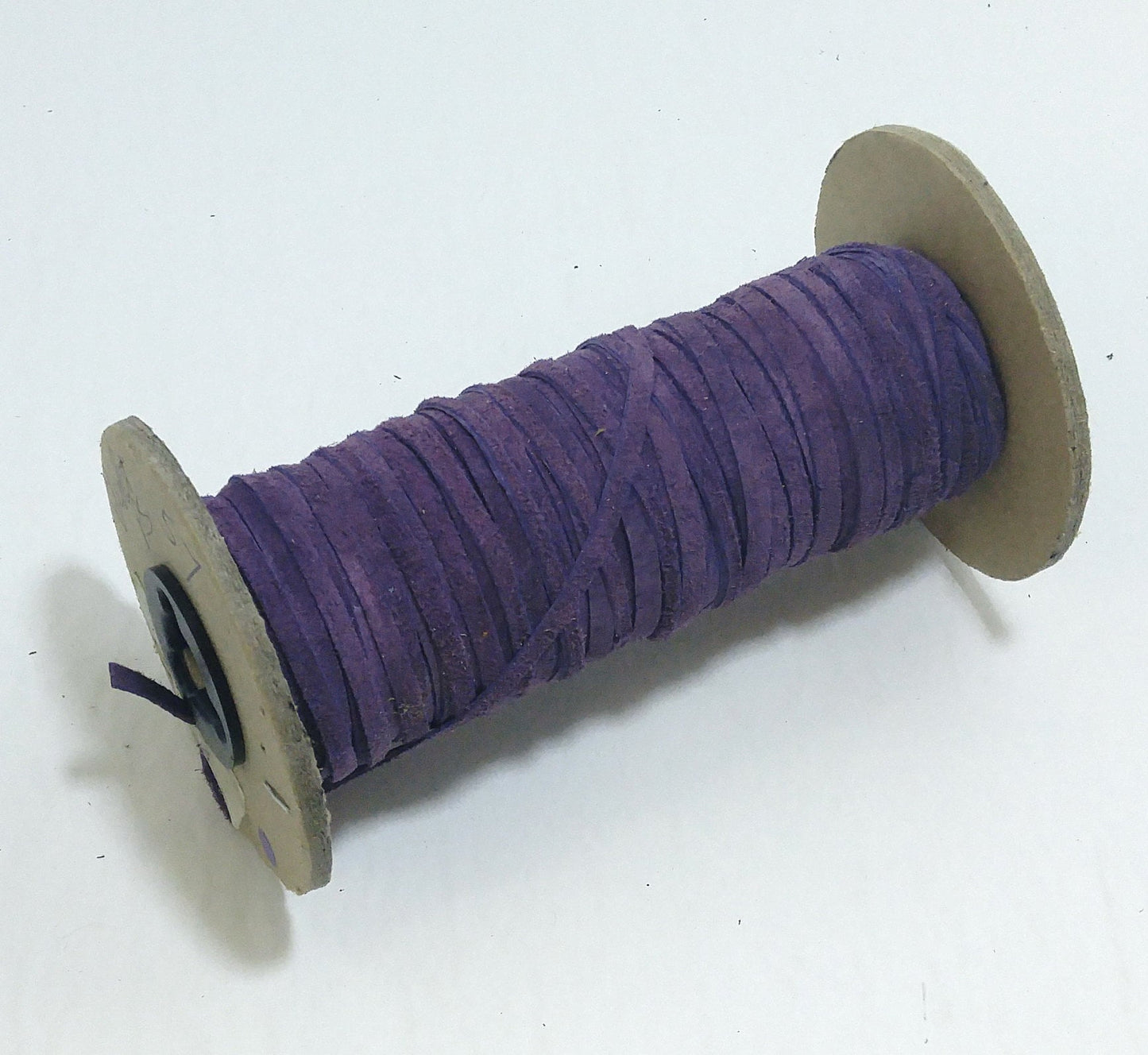 5/32" Flat, Pig Suede Lacing in Violet (10 YDS) 0156NP4 jewelry cord; DIY;dream catchers; leather crafts; tassels; fringe