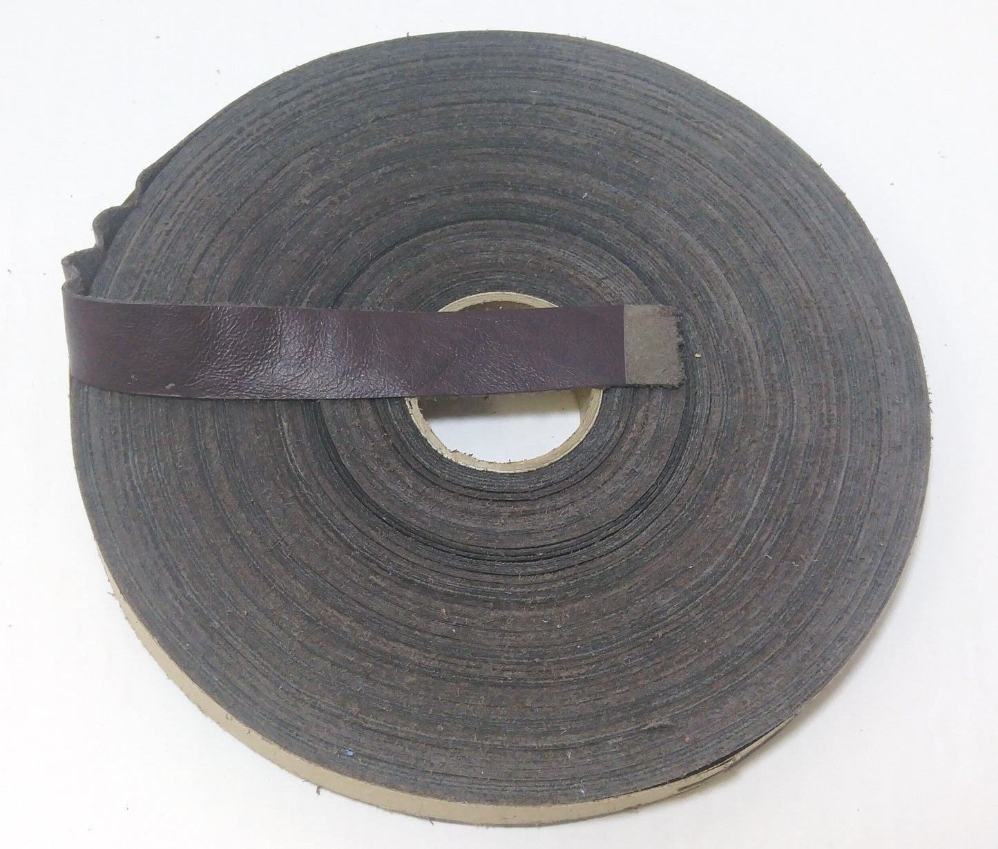 1-1/2" Flat Cowhide Binding in Burgundy Climax PLUM (3 YDS) 1500ND9 trim tape; edge binding; leather tape