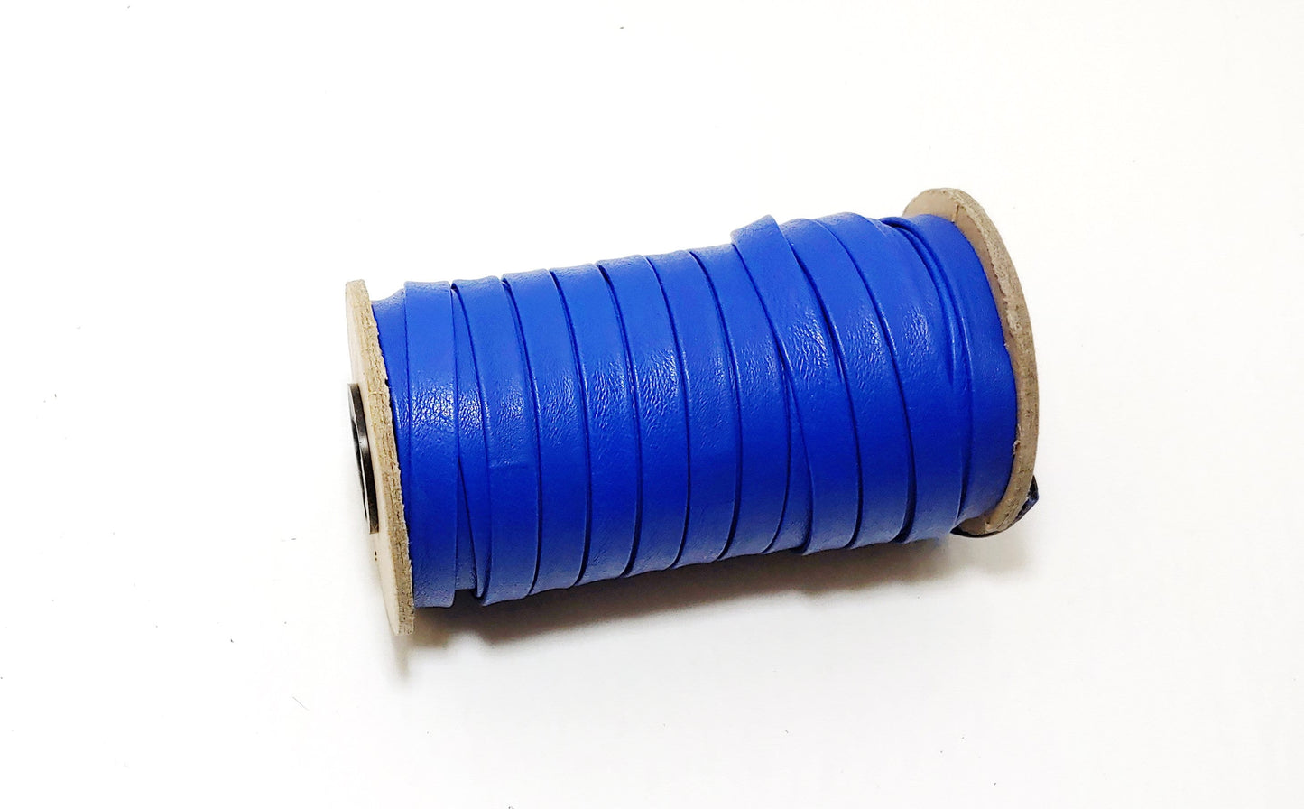3/8" wide Leather Strip in Cobalt Blue Pig Leather (3 yds) 3701XPA Double-folded Reinforced