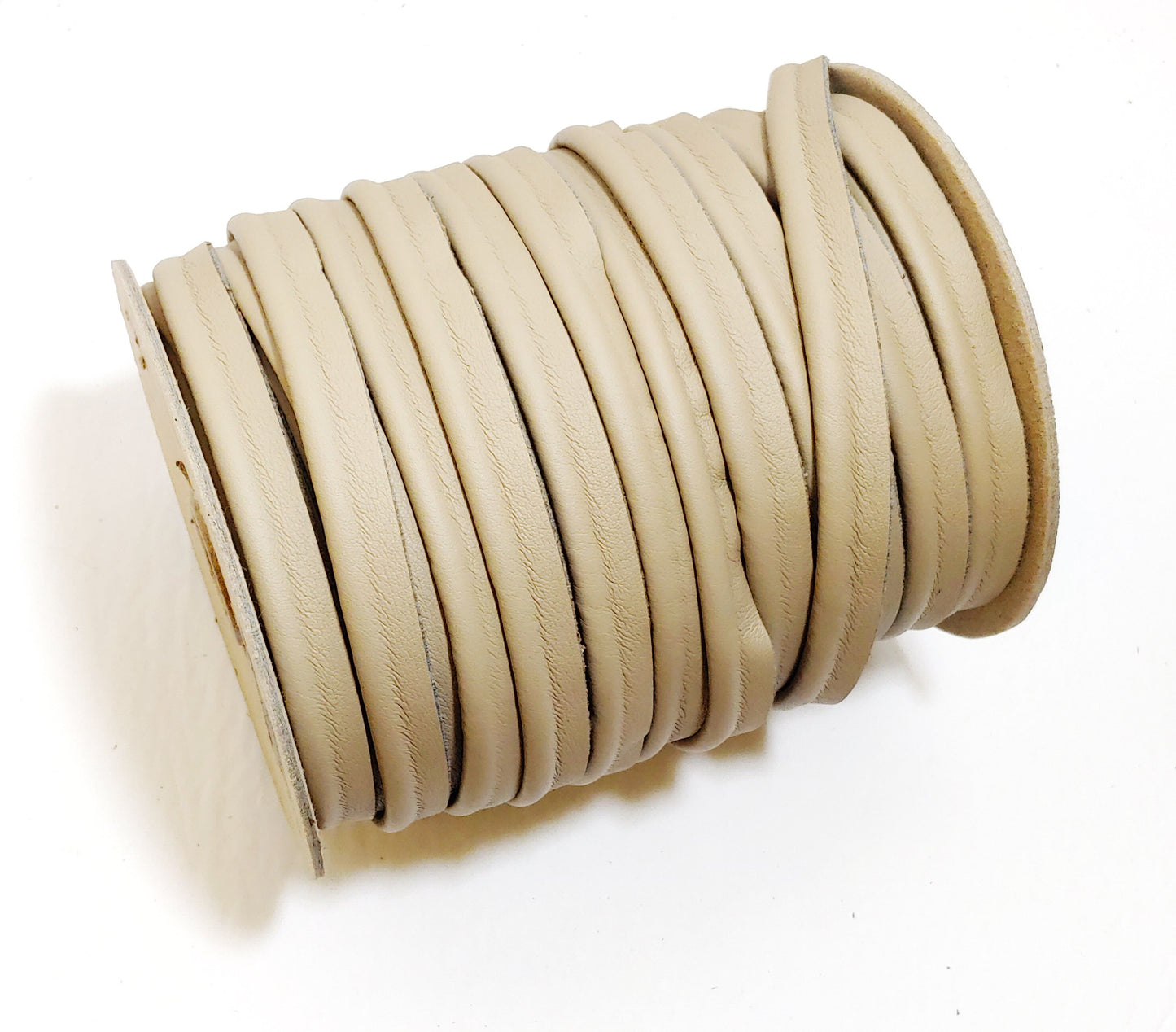 5/8" Polyurethane Faux Leather Upholstery Piping Thick Welting Furniture Handbags Vegan; Taupe 3118XULT (5 Yards)