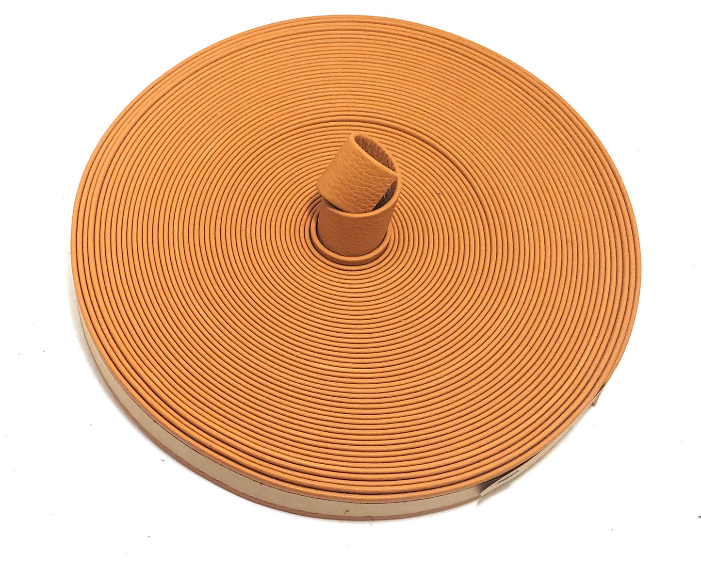 1" Folded & Reinforced, Cowhide Leather Strap in Honey (1 yd) 1000RDB brown beige tan