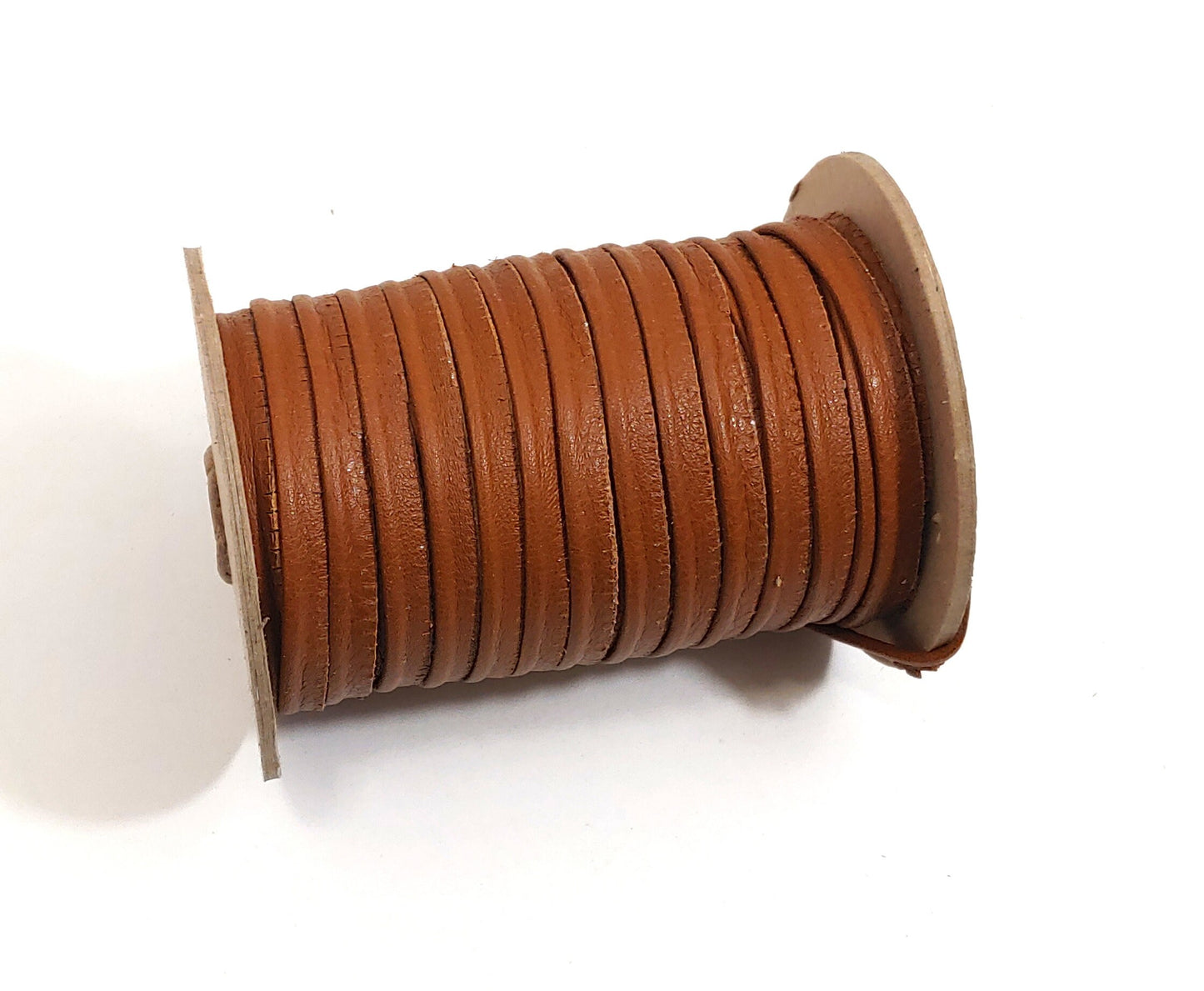 London Tan Brown Slashed Leather Cord Piping 5/16" (3 yds) 2095XDC