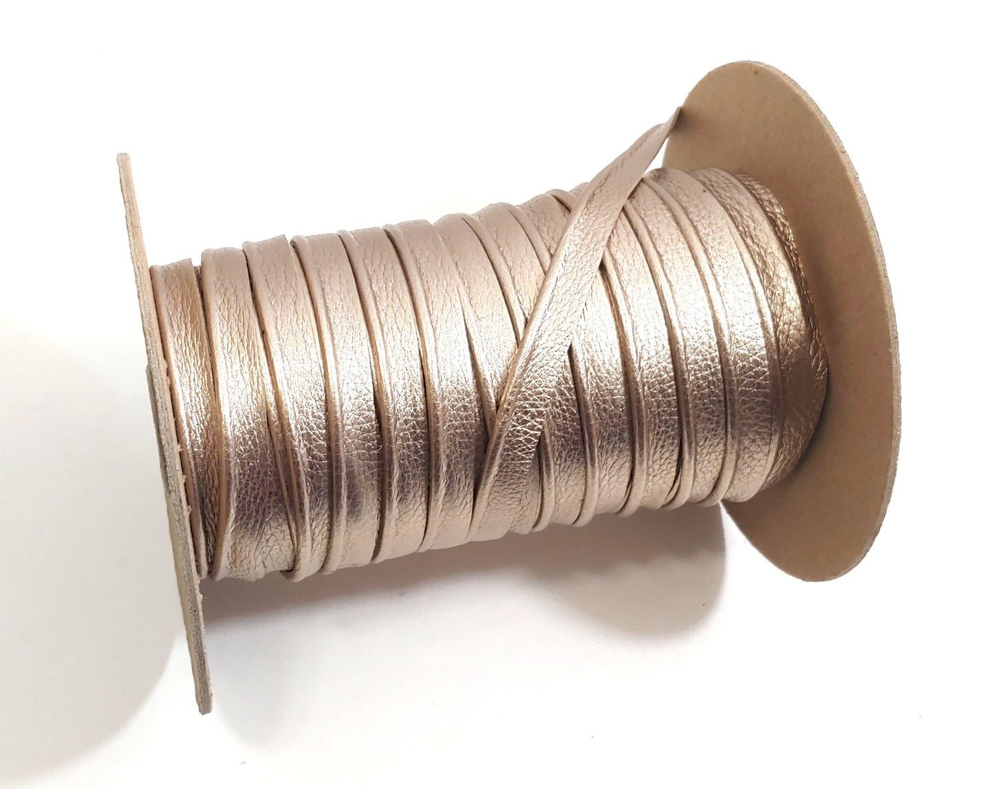 1/2" Cord Piping, Cowhide Leather in Crown Gold (3 YDS) 3277XDD