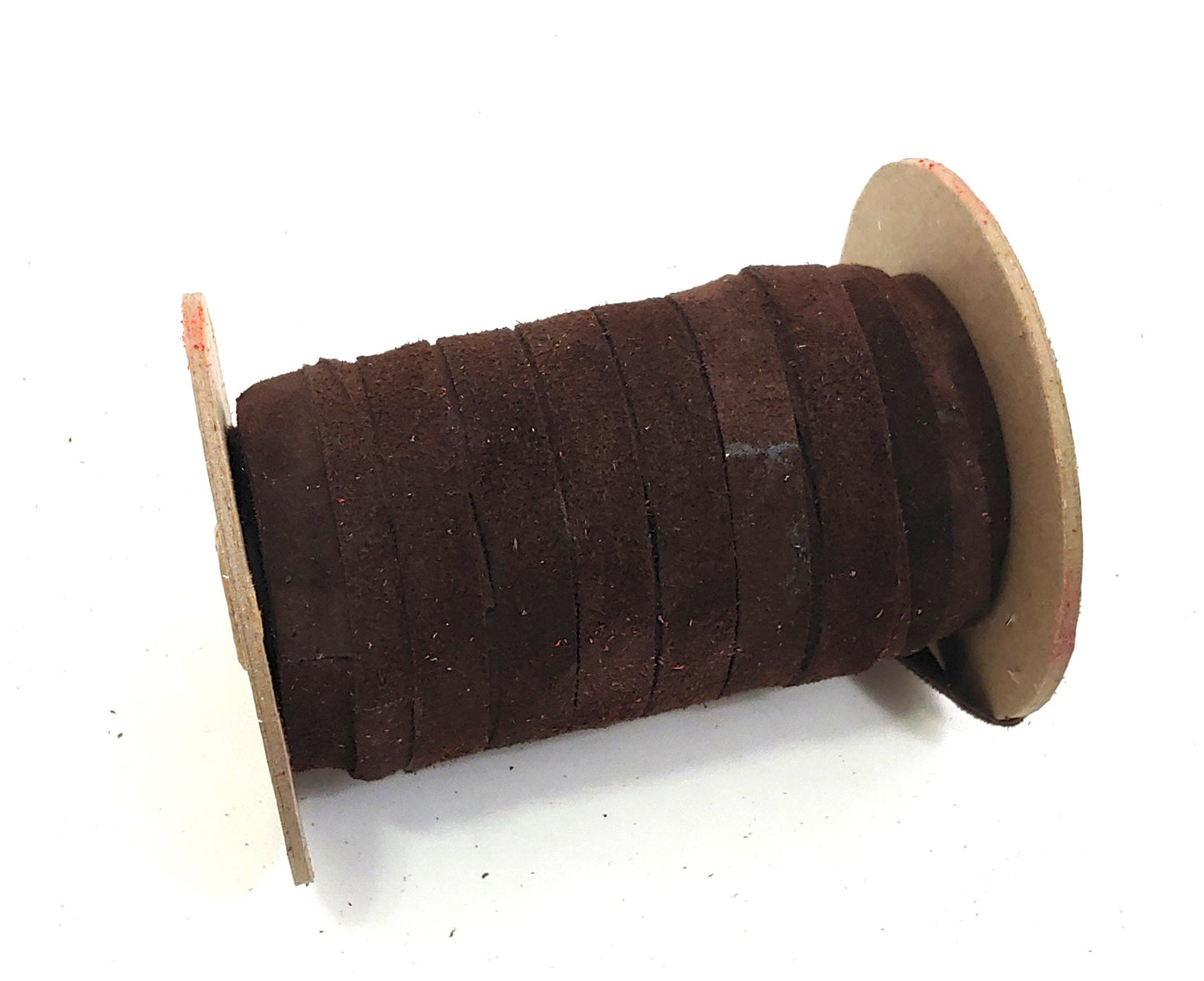 1/2" Flat Cowhide Suede Lacing in Brown (5 yds) 0500ND5 DIY; leather crafts; dream catchers; leather string; lacing; fringe; tassel