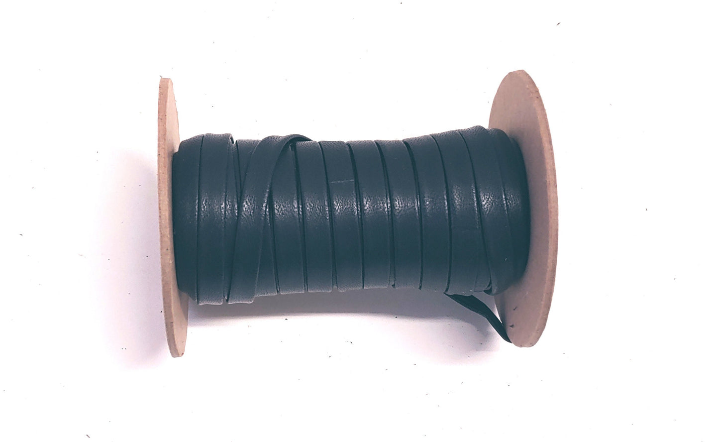 Genuine Lambskin Leather Stripping 3/8" Double-Fold in Navy (5 yds) 0375BLA