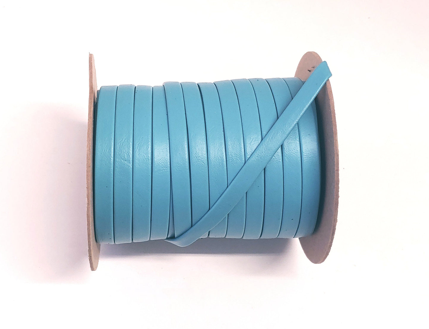 1/2" Double Folded Vegan Leather Strap in Sky Blue Marine (5 YDS) 0500BVMAR