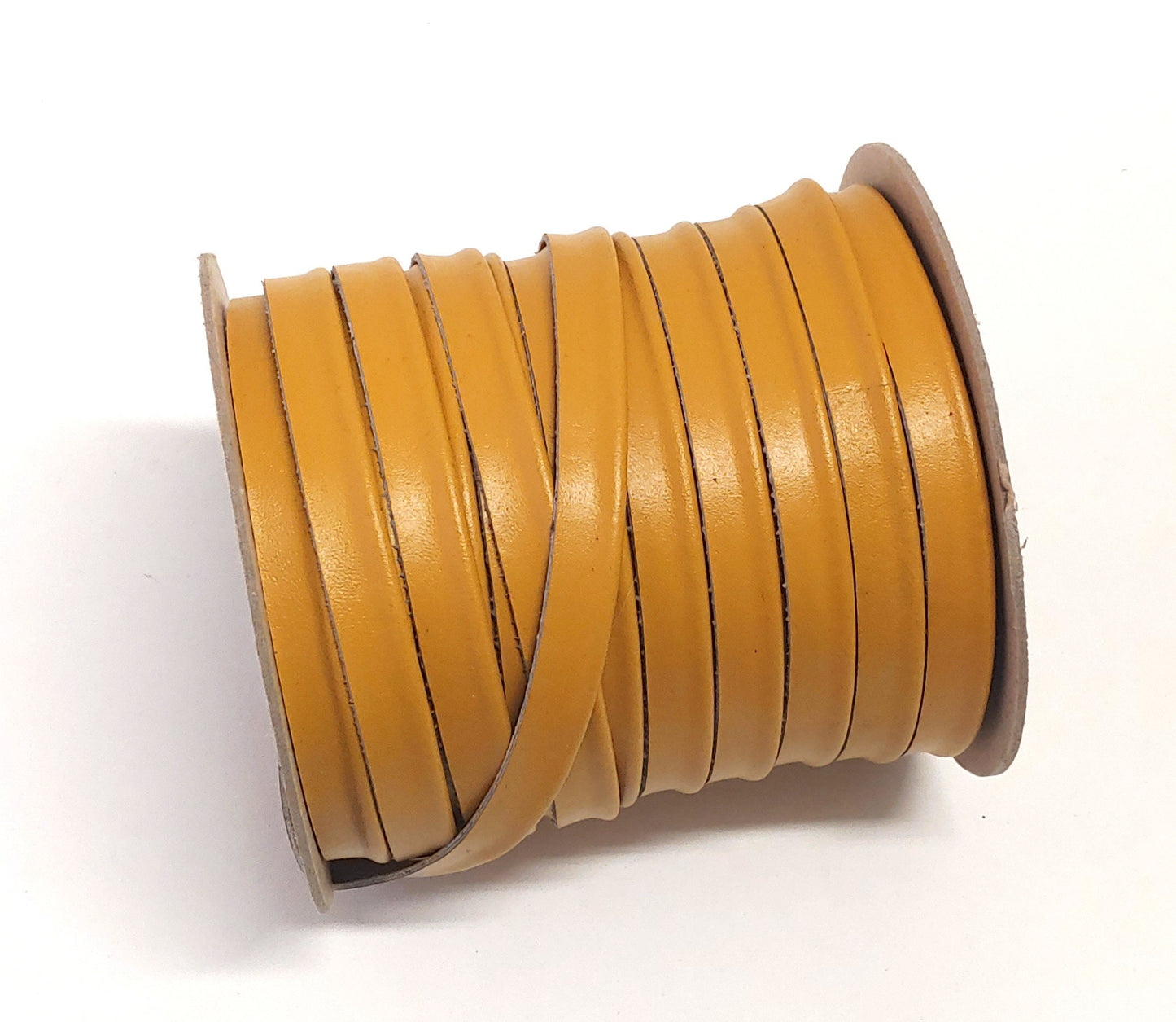 1/2" Cowhide Cord Piping in Mustard Split Cow (3 yds) 3277XD9