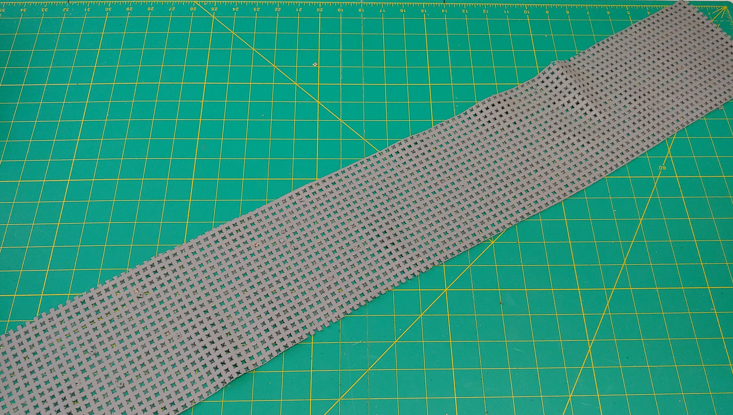 Perforated Cowhide Genuine Leather Piece 4P13 - Gray - leather scraps; eco friendly; scrapbooking; crafting 65grams