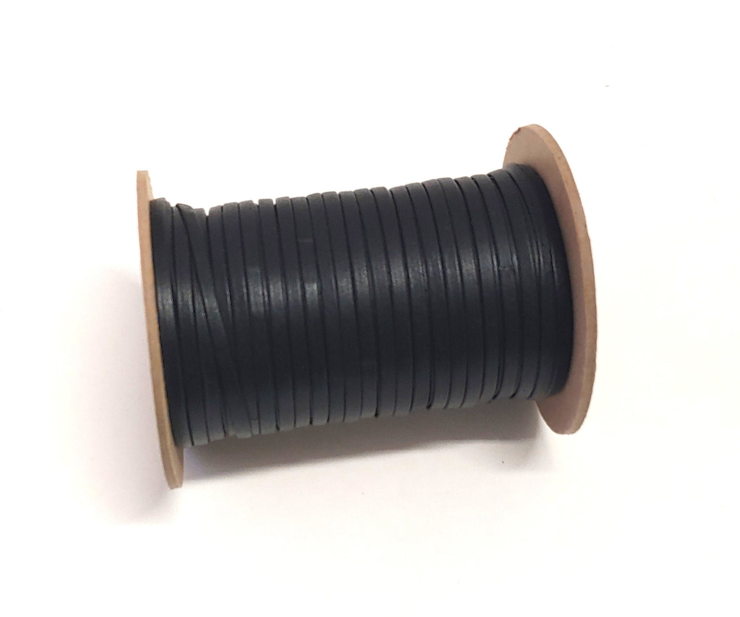 3/16" wide Cowhide Leather Strap in Black Fuji (5 YDS) 0187BDB Double-folded jewelry, bracelets, leather trim