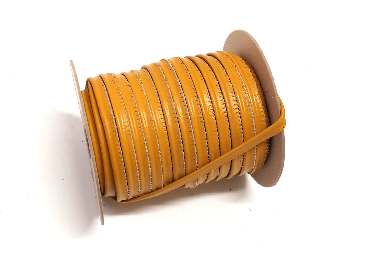 5/16" Leather Cord Piping (5 yards) in Mustard Yellow Calf Split 2095XD8