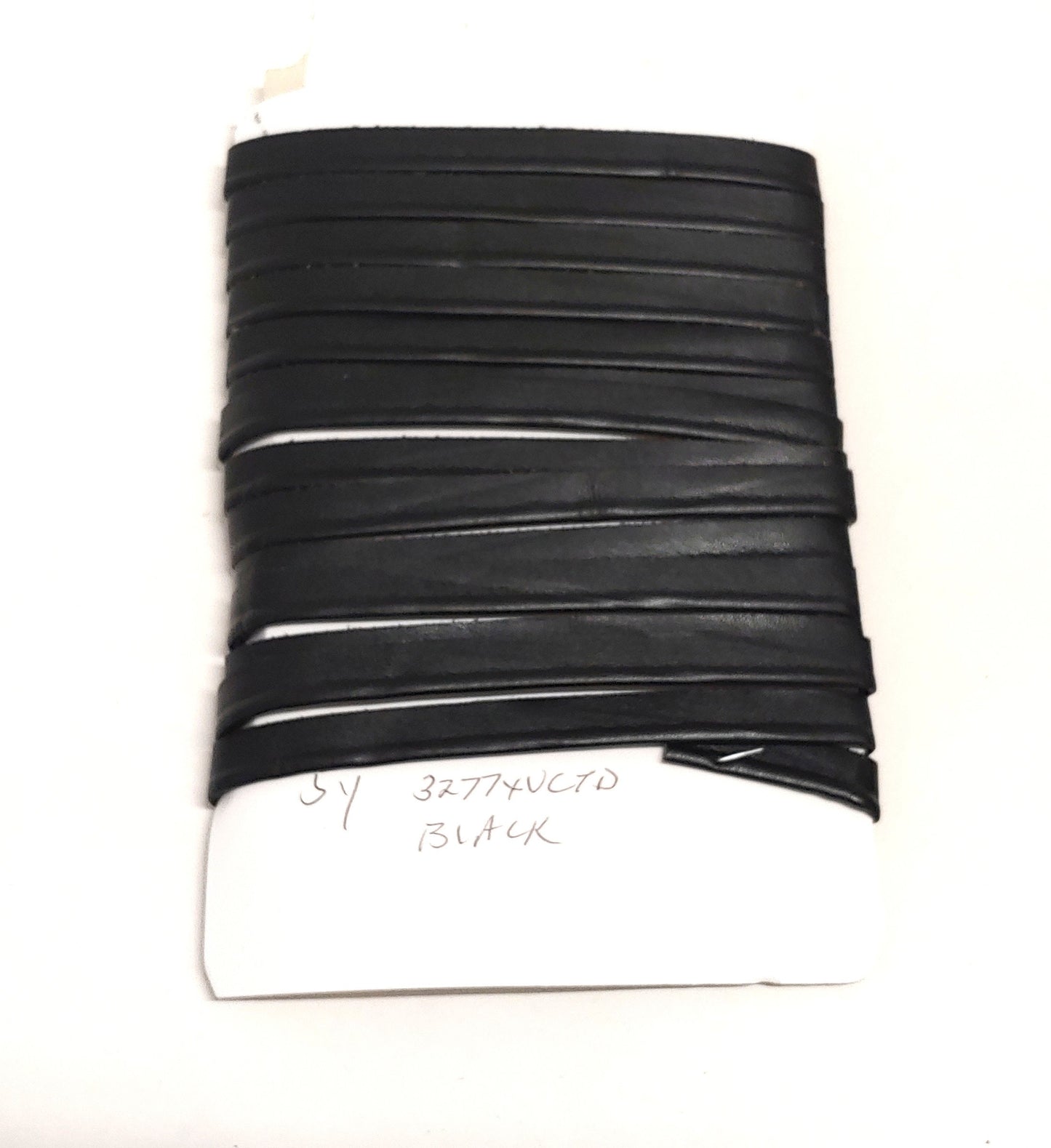 1/2" Cord Piping in CTD Nappa Black Vegan Leather 3277XUCTD (5 YDS)