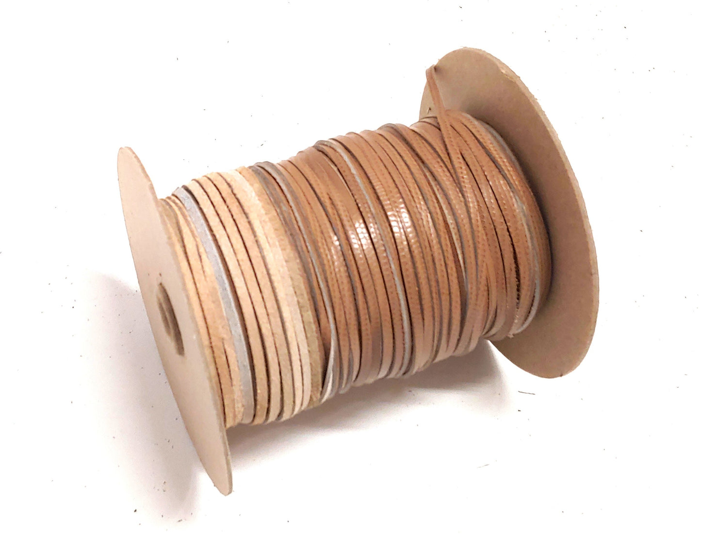1/8" Flat, Cowhide Binding in Camel Iguana Print (10 YDS) 0125FCD trim tape; edge binding; leather tape
